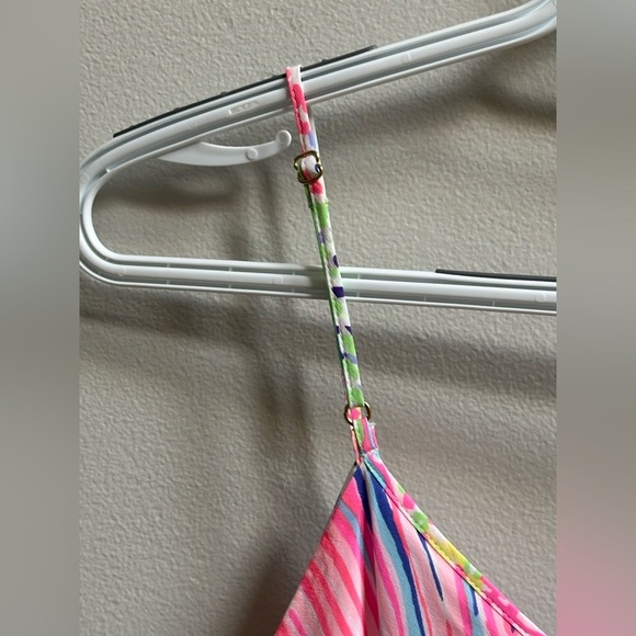 Lilly Pulitzer Clara Silk Roar Of the Seas Asymmetric Hem Slip Dress Women’s XS - Picture 16 of 16